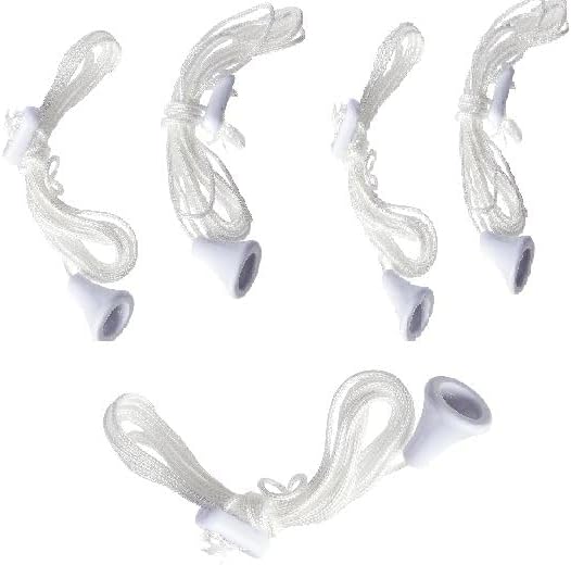 Dzina Pull Cords Bathroom Ceiling Light 5 pack - Quality Replacement Cord Pull for Ceiling Switch - Durable Bathroom Light Pull Cord & Bathroom Pull Cord Handle
