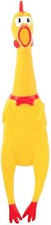 POPLAY Rubber Chicken/Squeeze Chicken, Prank Novelty Toy Party Favors for Kids, Adults, Dogs, Family Games,Keep Your Chicken Quiet