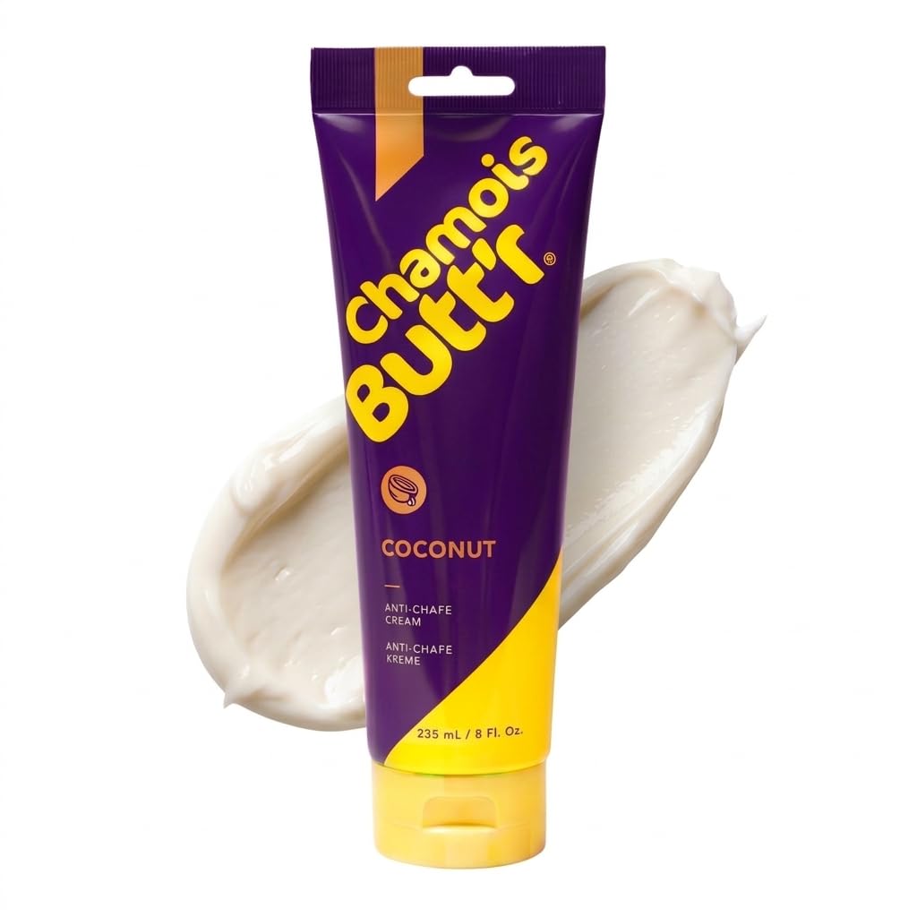 Chamois Butt'r Coconut Anti-Chafe Cream, 8 Ounce Tube | Fragrance-free