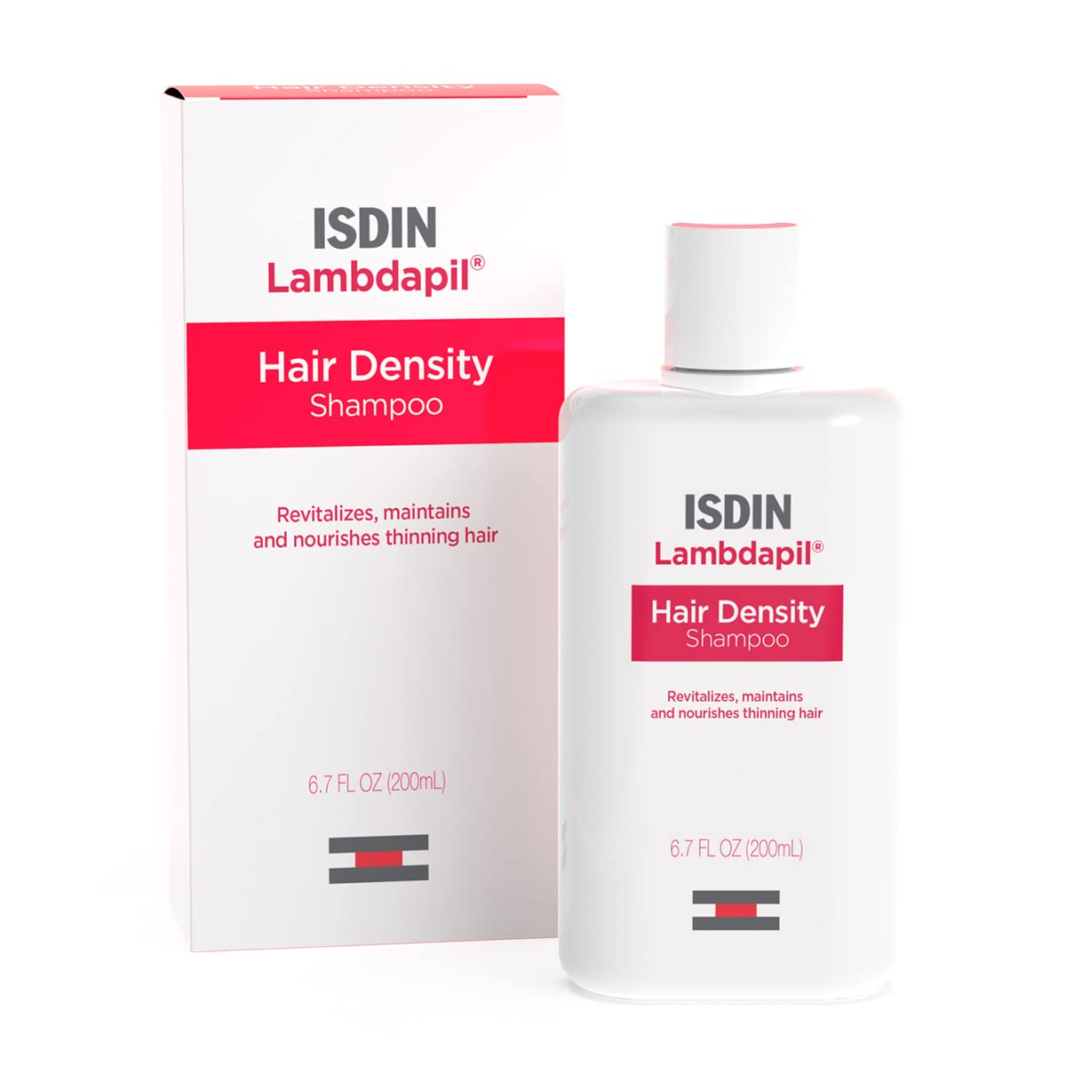 ISDIN Lambdapil hair volumizing Shampoo: Hair density shampoo for thinning hair 6.7FL OZ (200ml).