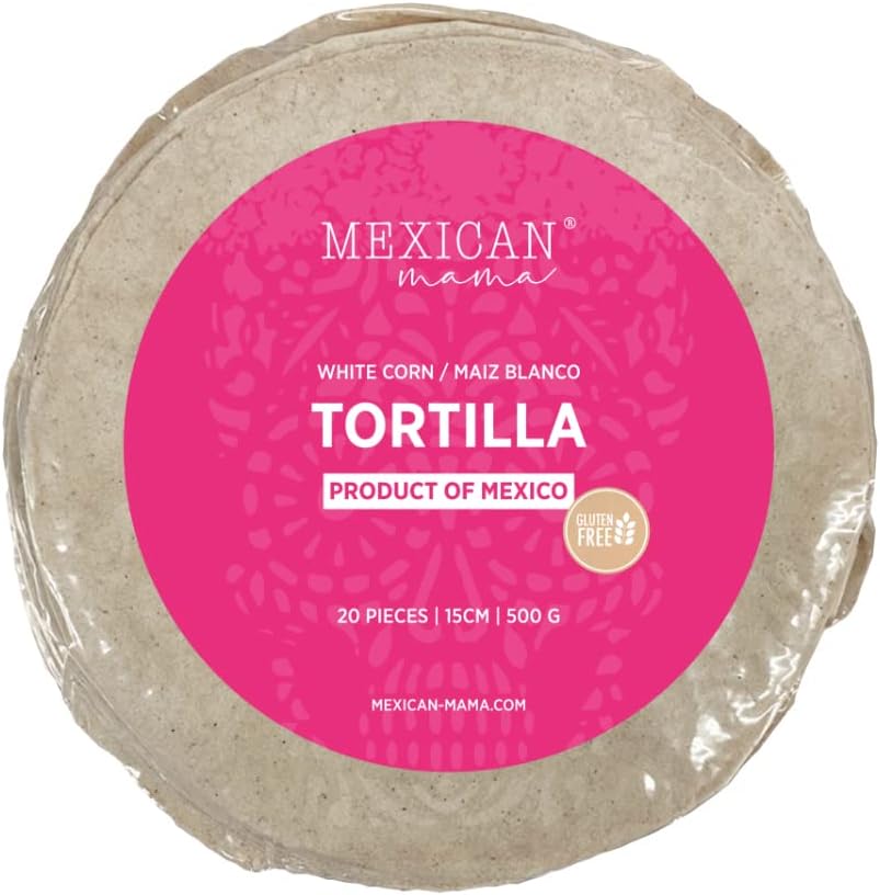 White Corn Tortilla 1kg Approx 40 Pieces 15cm