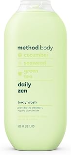 Method Body Wash, Daily Zen, Paraben and Phthalate Free, 18 oz (Pack of 1)