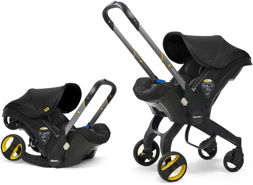 Doona+ Baby Car Seat & Travel Stroller, Nitro Black