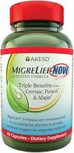 MigreLief-Now Fast-Acting Formula, As-Needed Nutritional Support for Migraine and Headache Sufferers - 60 Vegetarian Capsules