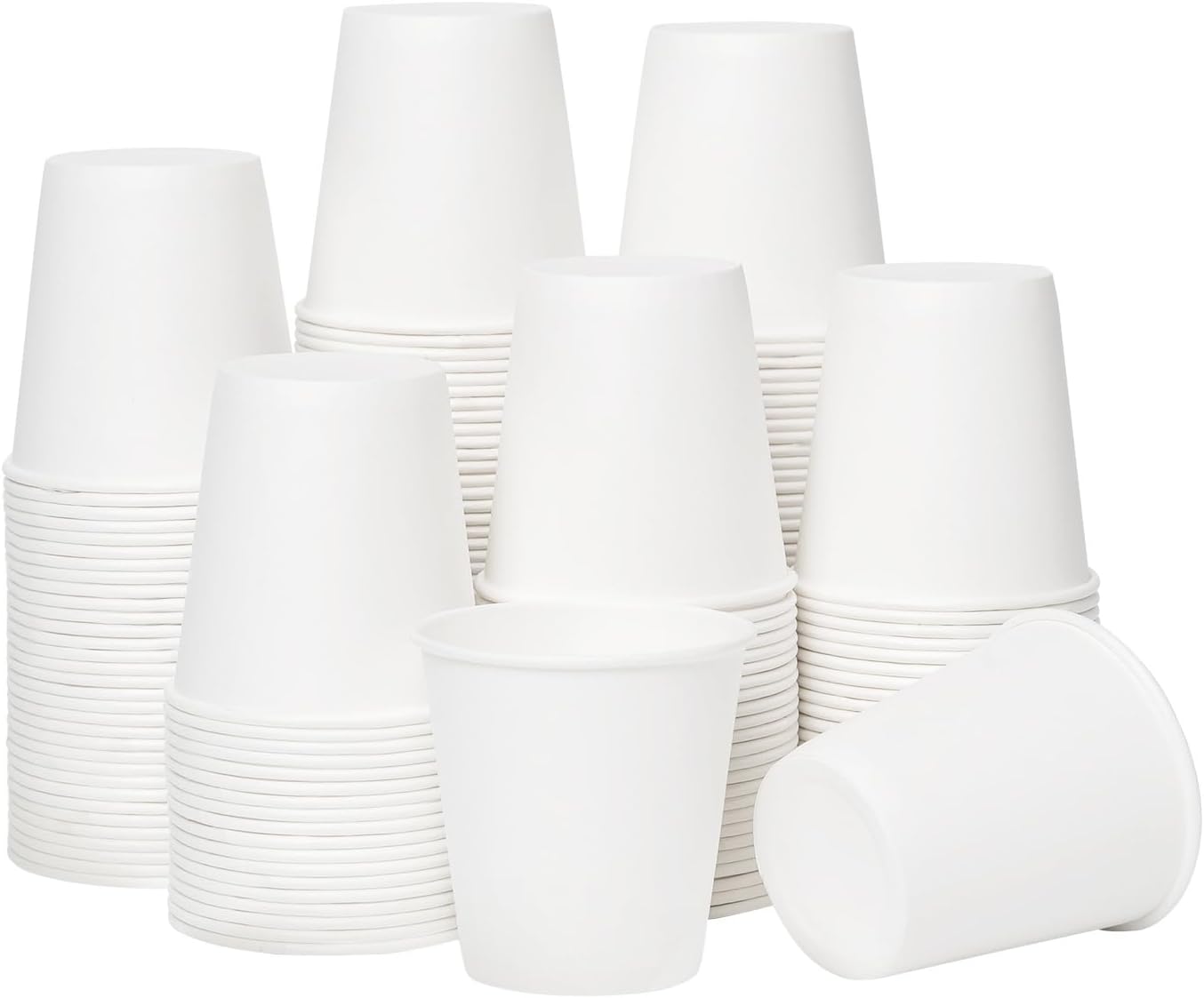 RACETOP [100 Pack] 3 oz Bathroom Paper Cups, Disposable Paper Cups, Mouthwash Cups, Paper Coffee Cups, Ideal for Bathroom