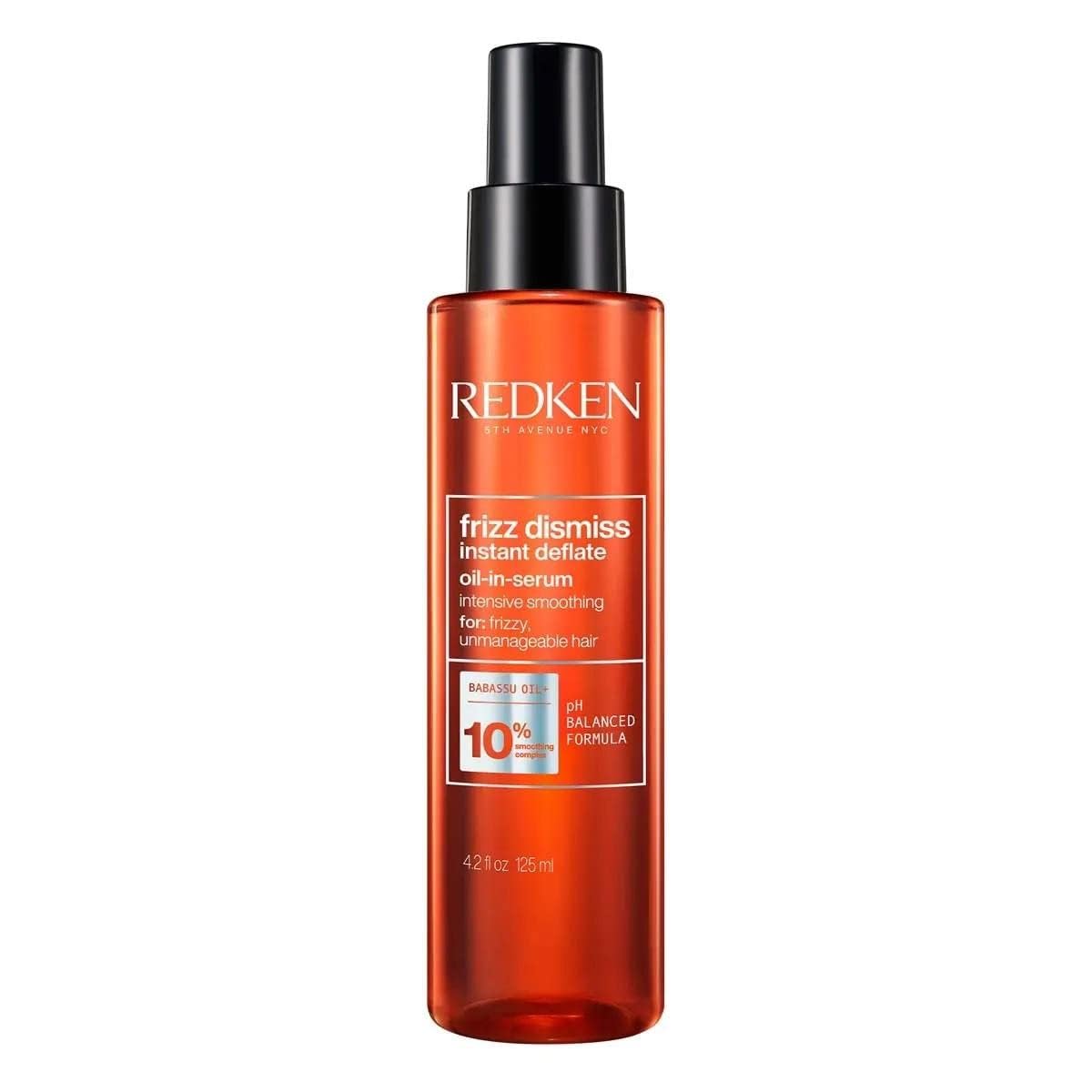 Redken Frizz Dismiss Instant Deflate Sulfate-Free Oil-In-Serum For Frizzy Hair - Enhances Smoothness and Shine With Babassu Oil