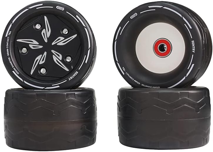 MEEPO 105MM Donut Wheel Set for V4S/MINI2S/V5/MINI5/V3S/MINI3S E-Board Series, Update The Wheels to 105MM, More Stable and Improved Shock Absorption