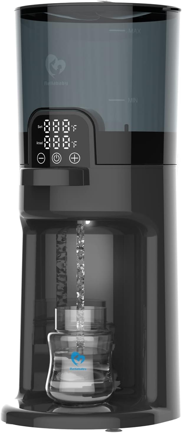 Bellababy Baby Bottle Maker, Instant and Automatic Baby Milk Maker for Making Formula Bottle Instantly, Detachable Container Easy Cleaning,24/7 Keep Warm, Baby Formula Maker (Black)