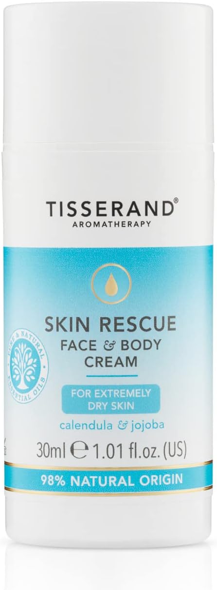 Tisserand - Skin Rescue Face & Body Cream | with Calendula & Jojoba | 100% Pure Essential Blend | 30ml