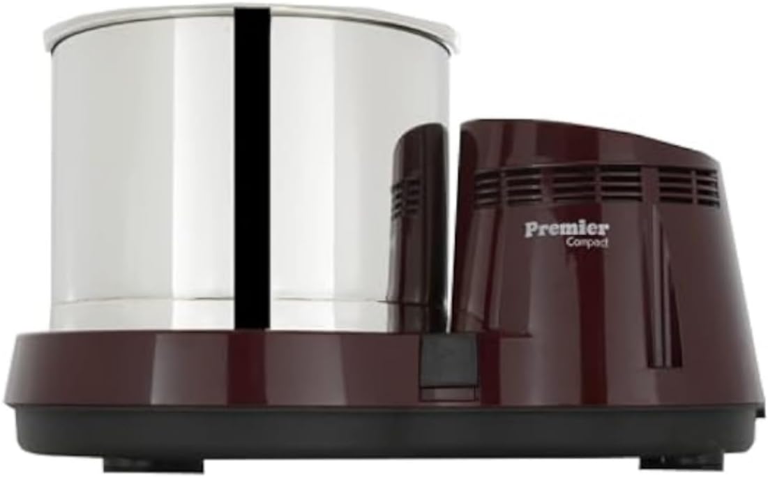 Premier Compact Table Top Wet Grinder with Atta Kneader and Coconut Scrapper 110volts 2 Ltrs
