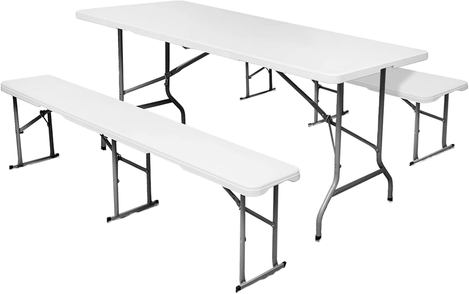 6FT Folding Table 1 Pack 6FT Folding Bench Seat 2 Pack