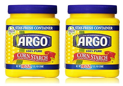 Argo 100% Pure Corn Starch, 16 Oz, Pack of 2