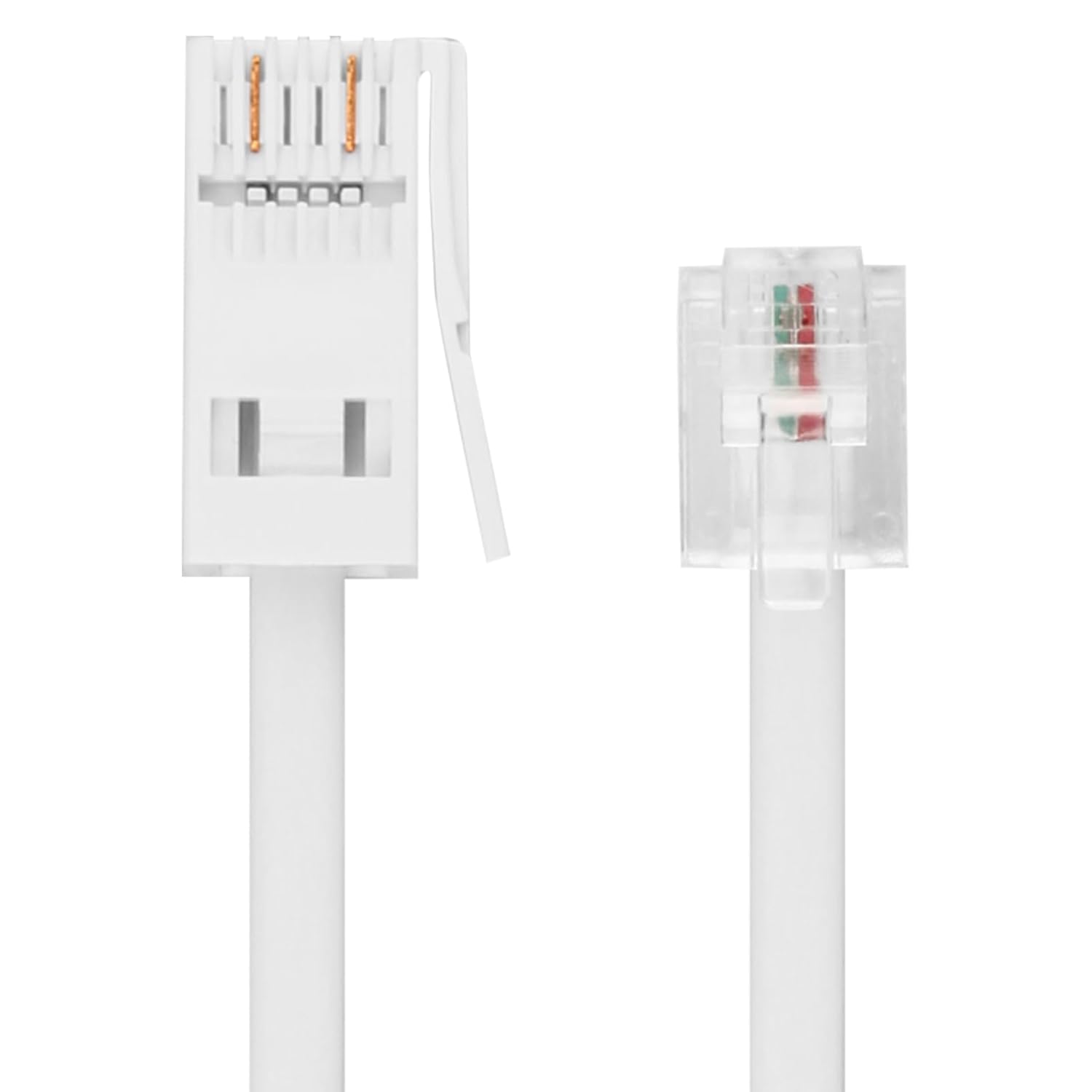 ltteea Telephone Cable Phone Cable 3m BT Telephone to RJ11 for Landline ADSL Modem BT Plug to RJ11 Male Broadband 6P2C 2-Pin Extension Lead for UK Landline Modem Fax Dial-Up Home Office