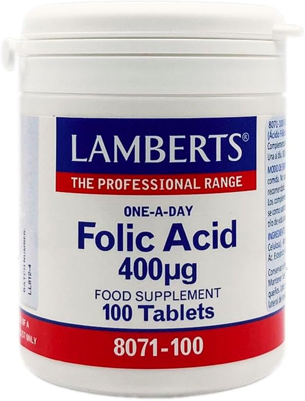 Lamberts Folic Acid 400mcg Tablets, 100 Count