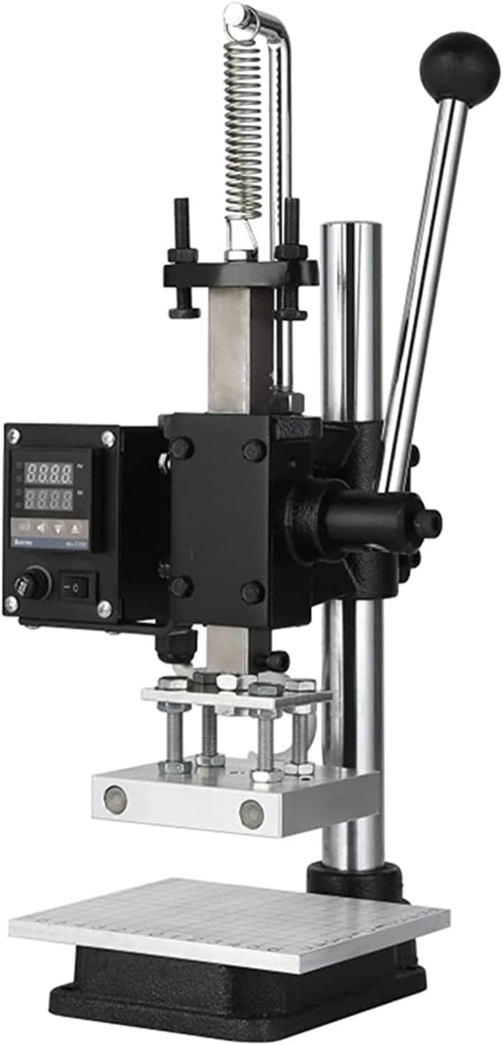 CAULO Hot Foil Stamping Pressure Mark Machine Leather Hot Stamping Machine Embossing Bronzing Machine for DIY Pu Wood