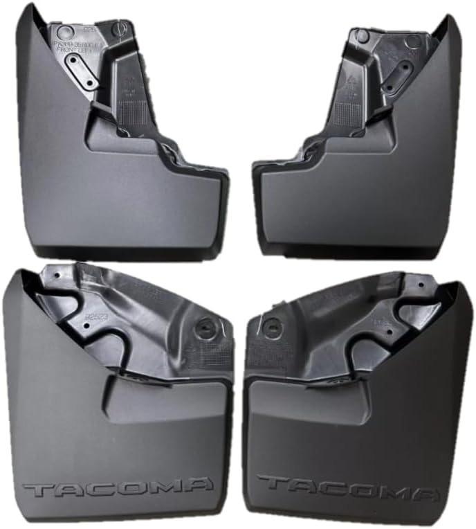 Genuine Toyota 2024+ Tacoma Mudguard Kit, Black, 4-Piece Set, Driver and Passenger Side, PK389-35R00-P1