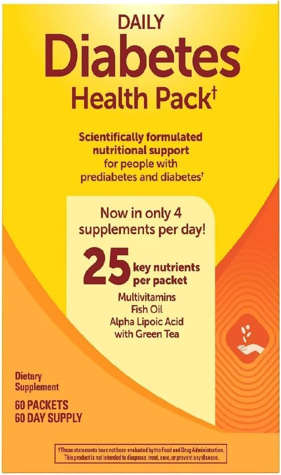 Adventure Home Diabiets Health Pack, 60 Packets +Better Guide Vitamins