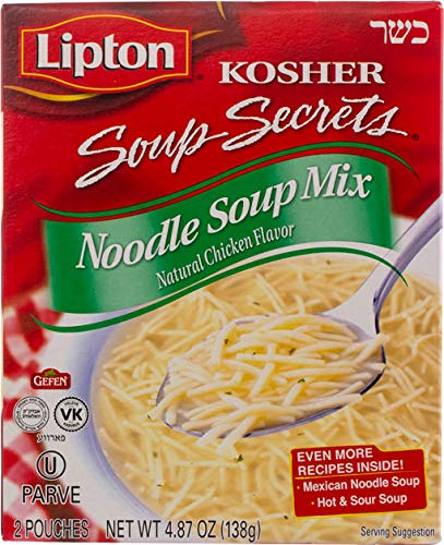 Gefen Lipton Soup Secrets Noodle Soup, Chicken Flavor, 4.09oz (12 Pack)