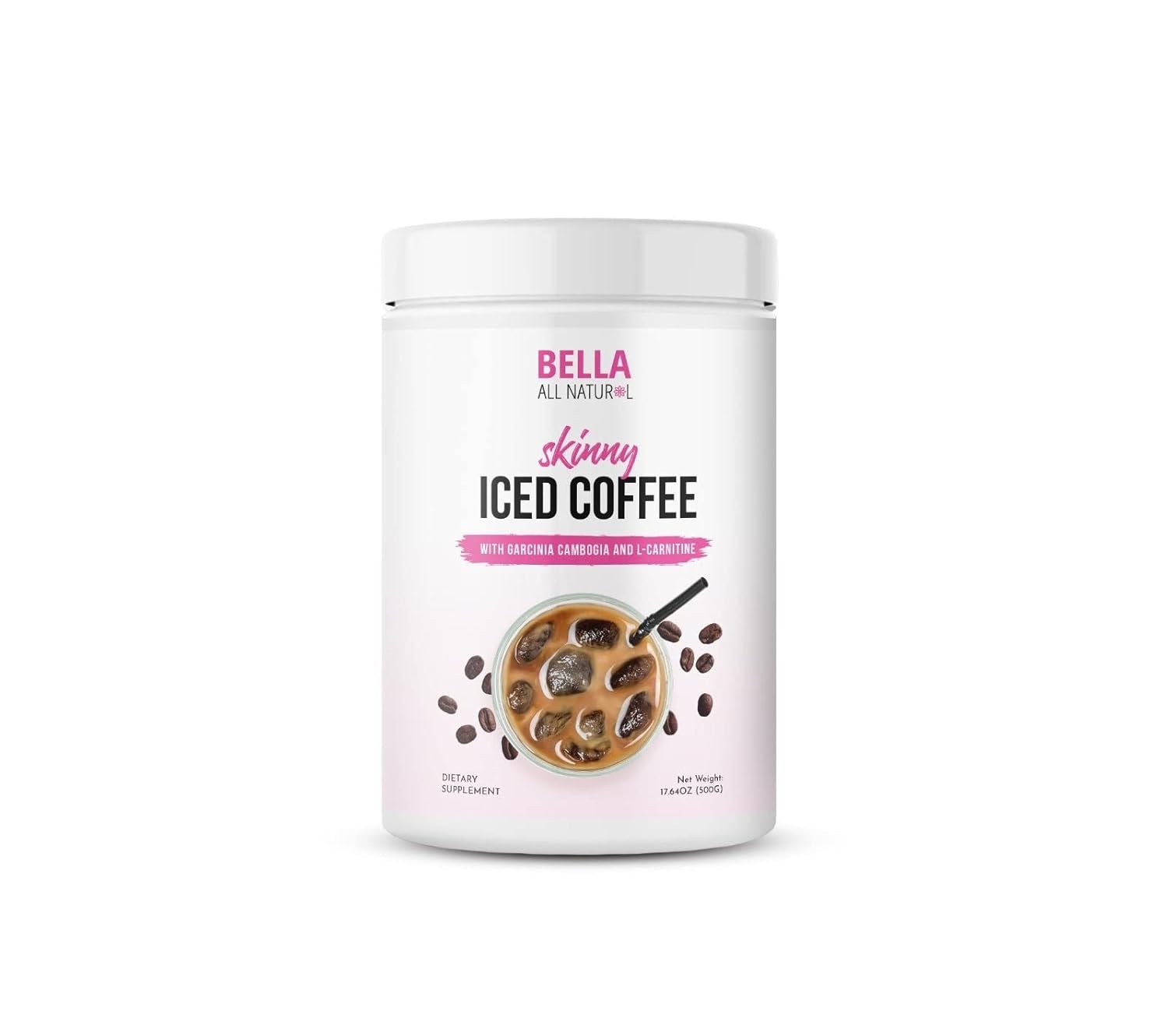 Bella All Natural Skinny Iced Coffee - Good Taste 500 Grams 17.637 Ounce