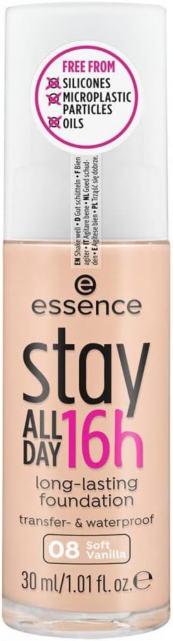 essence cosmetics Stay All Day 16h Long-Lasting Foundation 08
