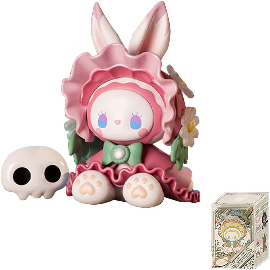 Aven Rabbit Emma Masquerade Series Mystery Box Toy Figure Action Blind Box Cute Popular Collectible Toys Girl Birthday Party Gift Christmas Toy Room Desktop Decoration（1 Pack）
