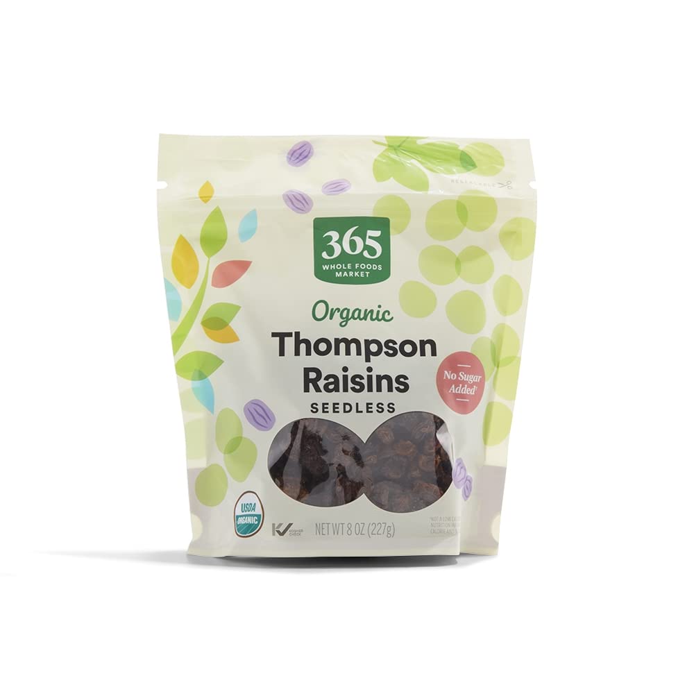 365 by Whole Foods Market, Organic Thompson Raisins, 8 OZ