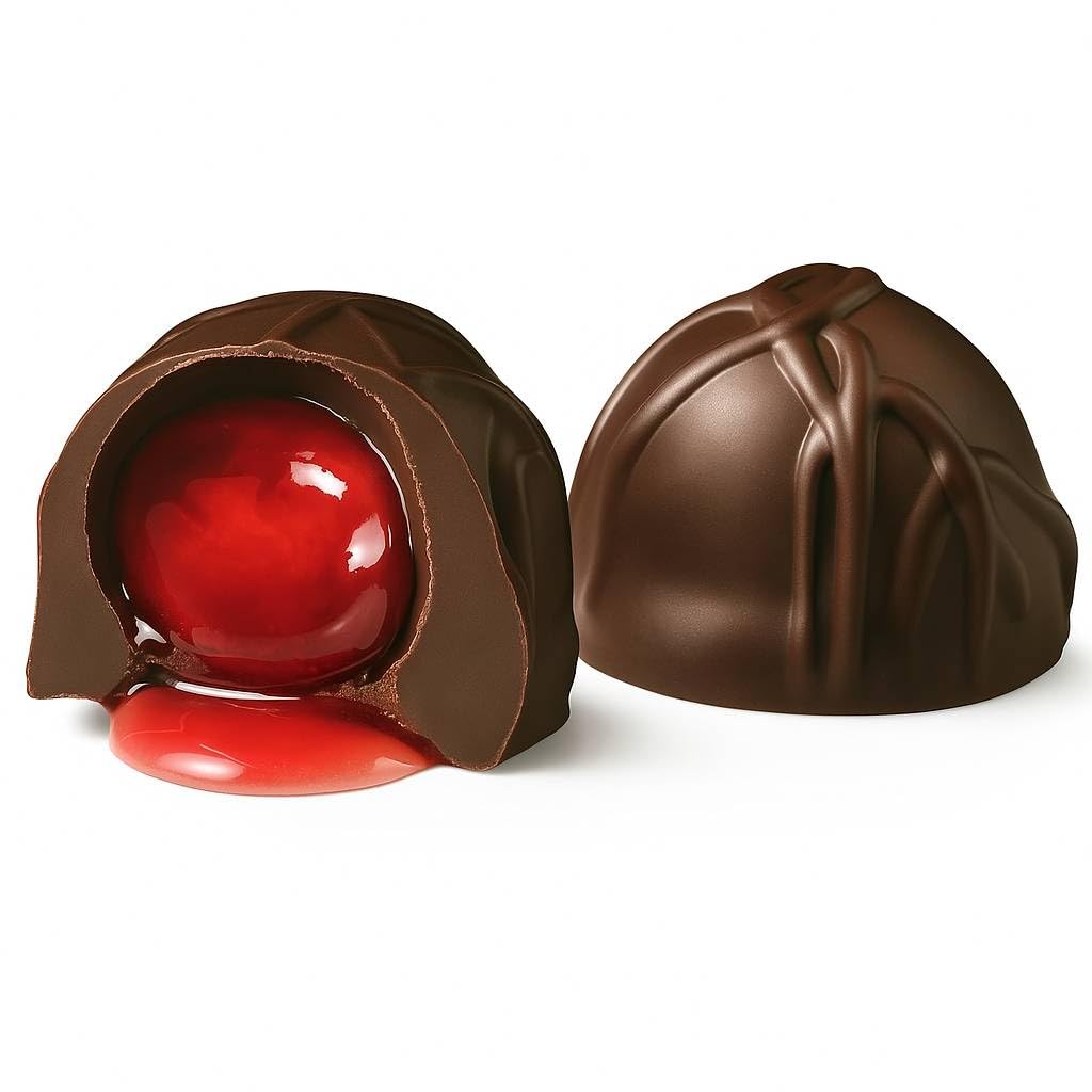 Andy Anand Sugar Free Gourmet Vegan Dark Chocolate Cherry Cordials | Exquisite Taste, Unique Flavor, You Won't Believe It's Diabetic Friendly | Elegant Box, Ideal Gift For Women, Men & Kids (24 Pcs)