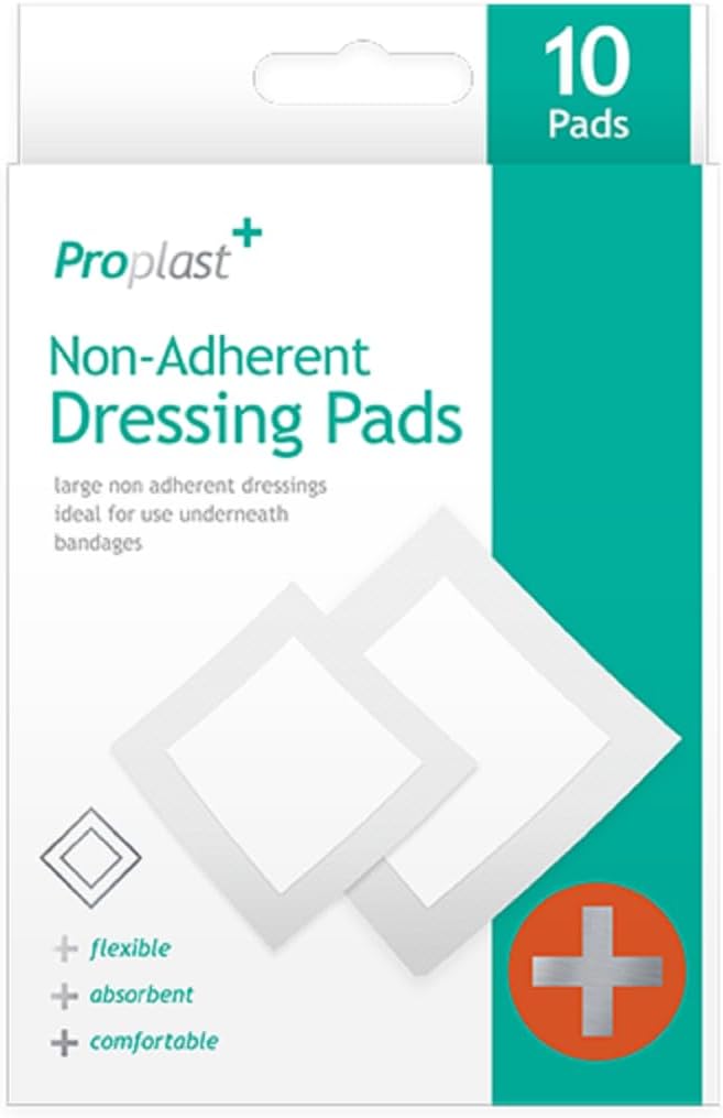 ProPlast Non-Adherent Dressing Pads - Pack of 10