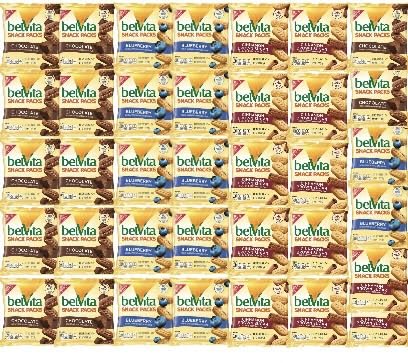 QT LIMITED Belvita Breakfast Biscuits Bite-Size Snack Packs Variety Pack 1 oz Bags 36 Count)
