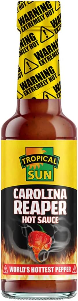 2 x Tropical Sun Carolina Reaper Hot Sauce 12 x 148ml