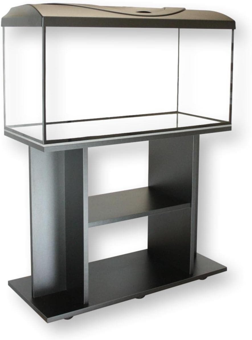 Diversa AQUARIUM WITH LID AND STAND/CABINET Professional Fish Tank - Real Glass, Standard Rectangle (112 Litre Set)
