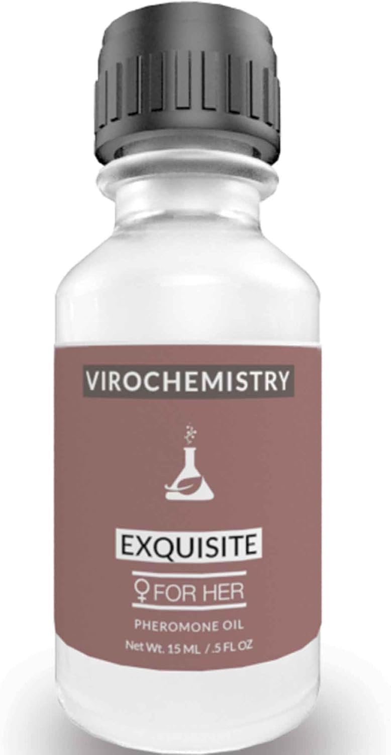 Pheromones For Women (EXQUISITE) - Elegant, Ultra Strength Organic Fragrance Body Perfume Oil 15mL Concentrate [Human Grade Pheromones to Attract Men]