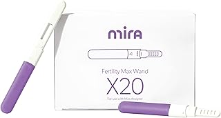 Mira Fertility MAX Wands, Ovulation Test Strips for Women, Predict & Confirm Ovulation at Home, Track PdG, LH and E3G, Use with The Digital Mira Fertility Monitor Kit + App, 20 Tests