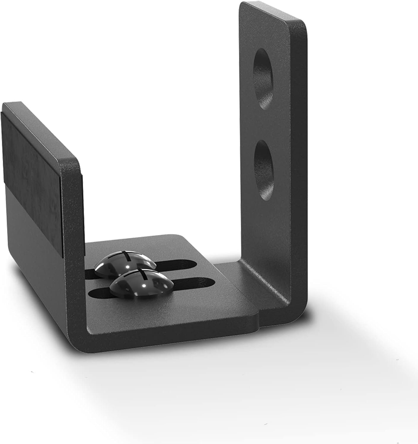 QINAIXQM Floor Guide Sliding Barn Door Adjustable Wall/Door Bottom Guide Black U-Shape