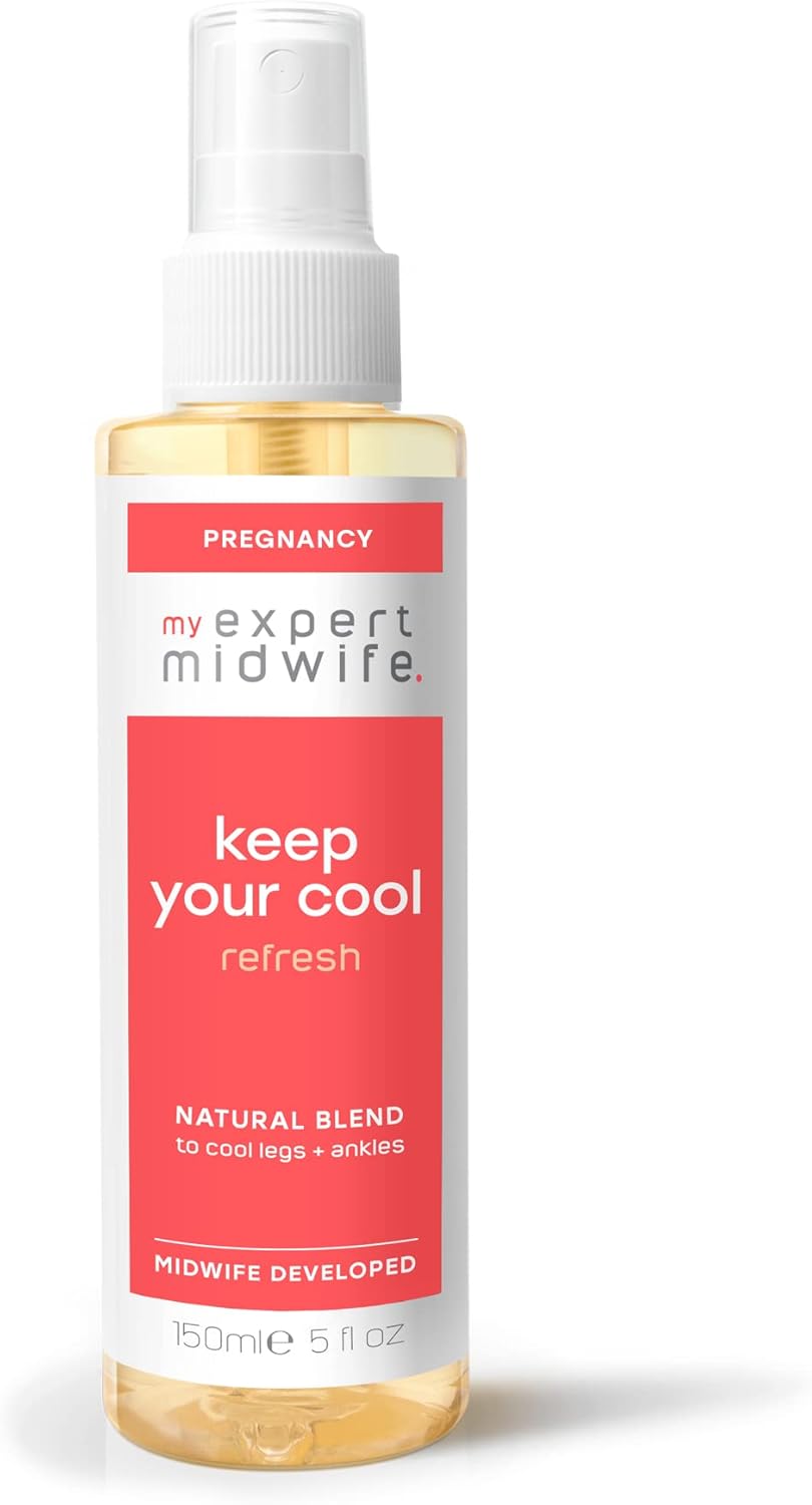 My Expert Midwife Keep Your Cool Spritz - Cooling & Soothing Spray for Pregnancy. No Mess, Refreshing Mist for When Feeling hot, Swollen and Uncomfortable - 150ml