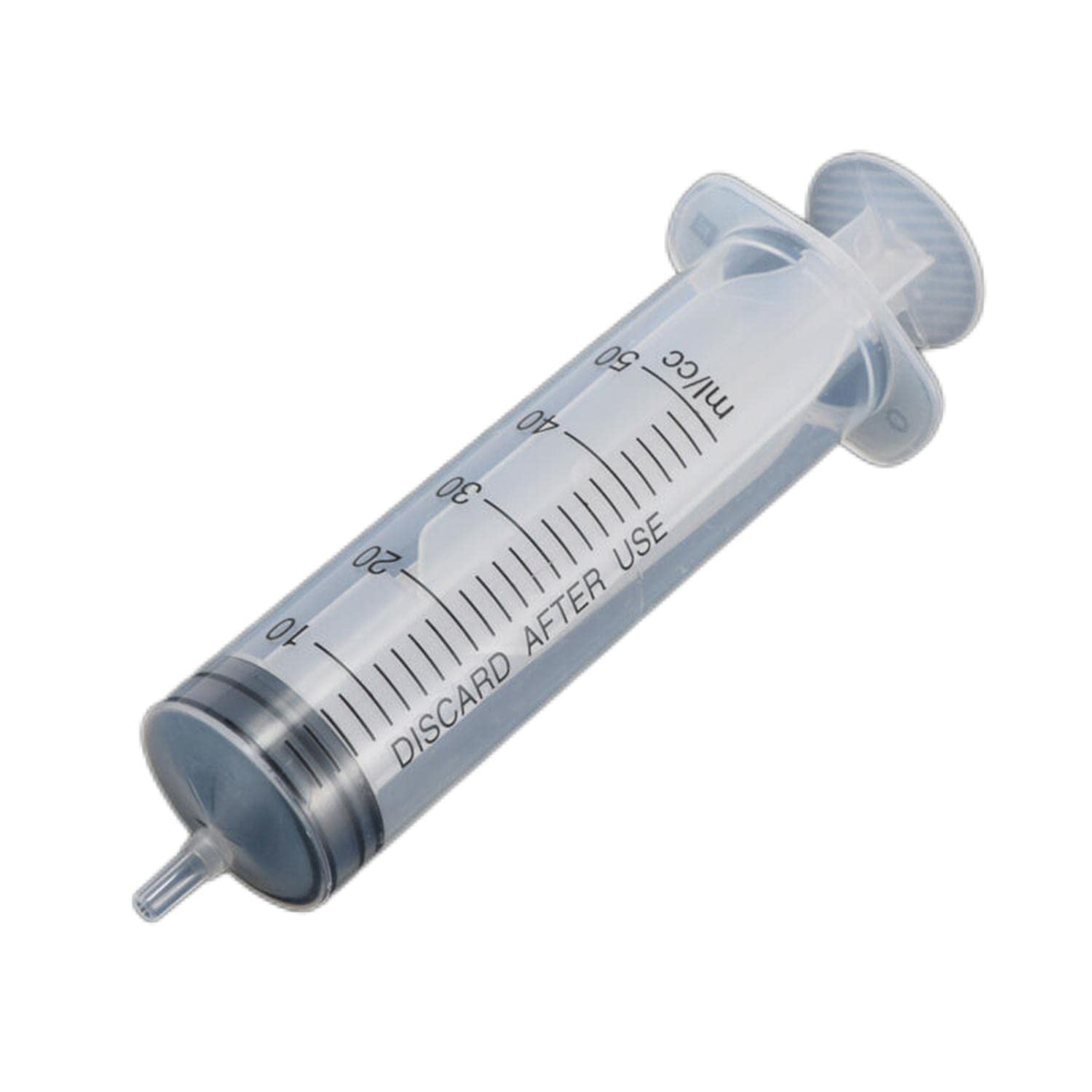 1PCS 50ML Reusable Plastic Syringe with Measurement Hydroponics Plastic Nutrient Measuring Nutrient Syringe Tools Sampler