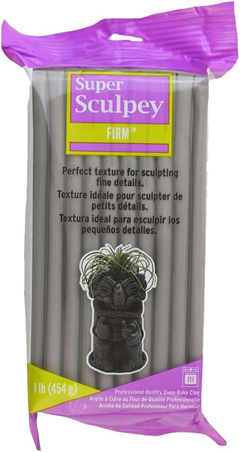 Sculpey SS1SCULPTSuper Firm Clay 1lb, Gray