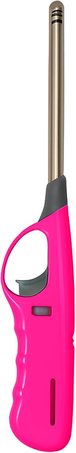 BML Candle Lighters Multipack BBQ Lighters Windproof Adjustable Flame Refillable Safety Gas Lighter for Kitchen Cooking Barbecue Stove Candles Fireworks (Assorted color)