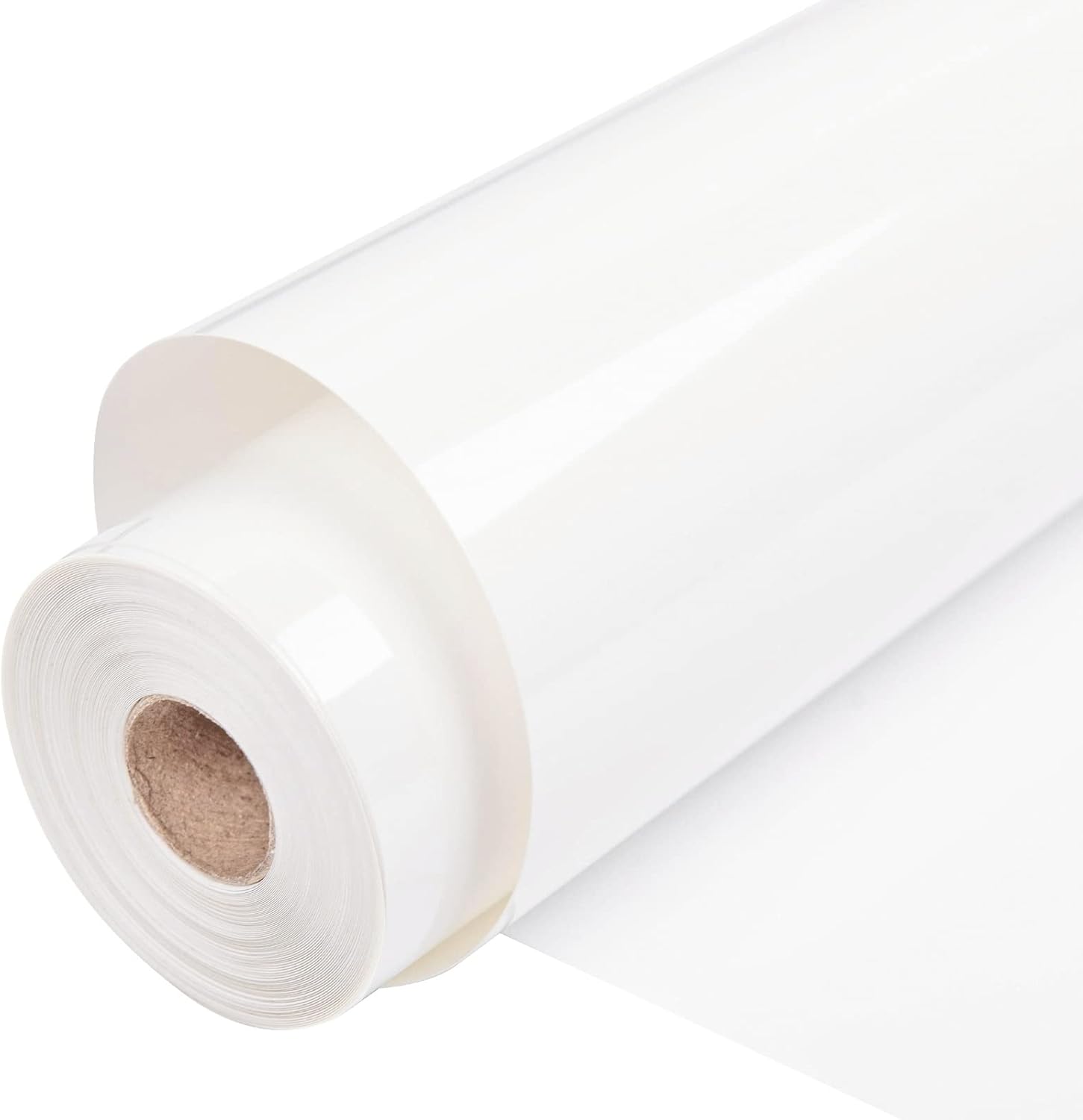 VINYL FROG White Heat Transfer Vinyl Rolls, 12" x25ft White Iron on Vinyl for Craft Cutter, White HTV Vinyl Roll for All Cutter Machine, Easy to Cut & Weed for Heat Press Design