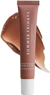 Summer Fridays Tinted Lip Butter Balm - Conditioning Vegan Lip Balm for Instant Moisture, Shine & Hydration - Softening & Soothing Skincare - Vanilla Beige (.5 Oz)