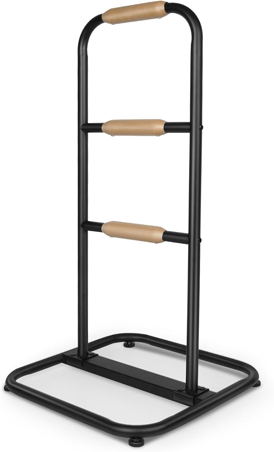 yeezoo Couch Stand Assist with Wooden Handles, Chair Sofa Stand sssist for Seniors, Standing aids & Supports Assist Devices for Elderly sit to Stand(400LBs Loading, 3 Heights, Matt Black)