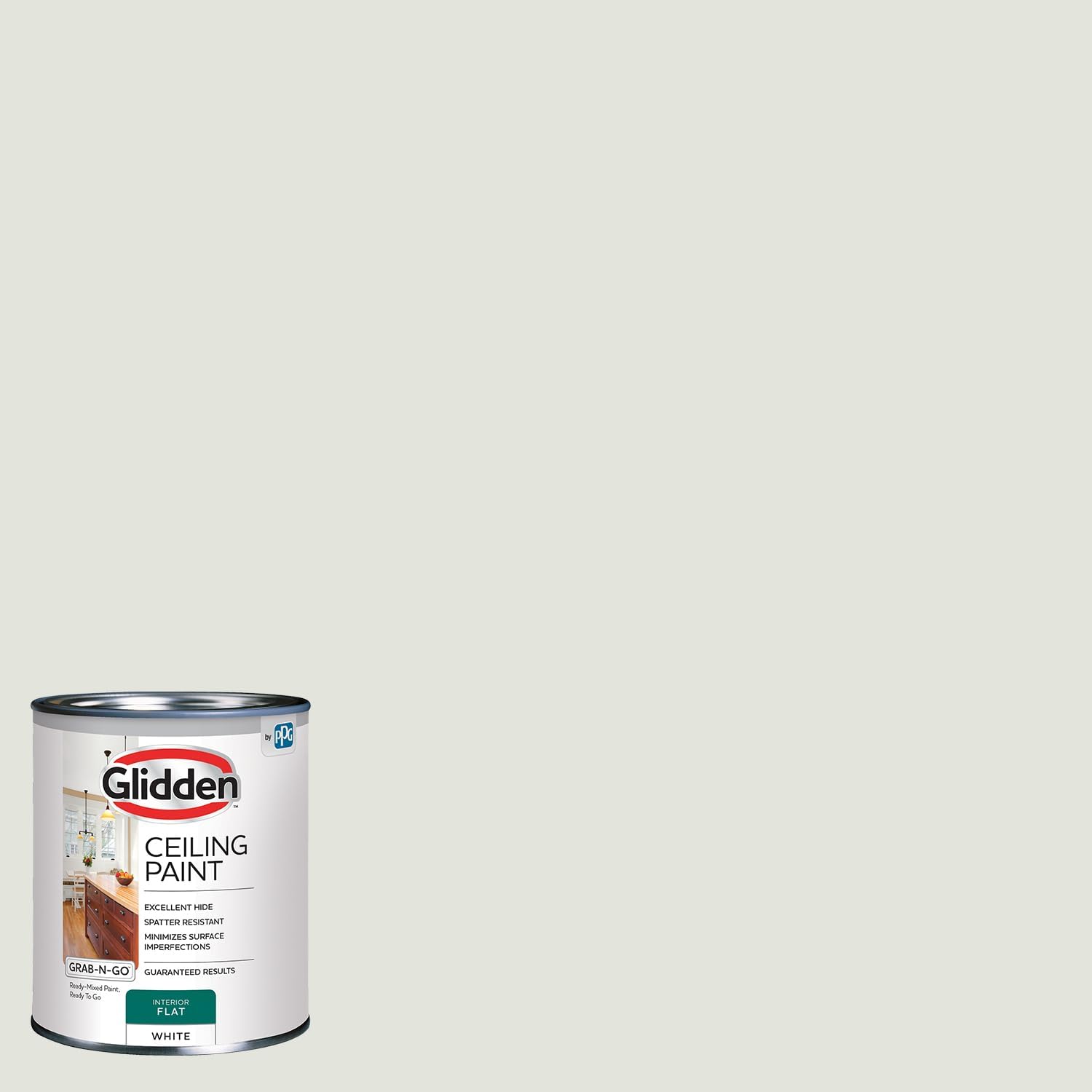 Glidden 1 qt. White Flat Ceiling Interior Paint