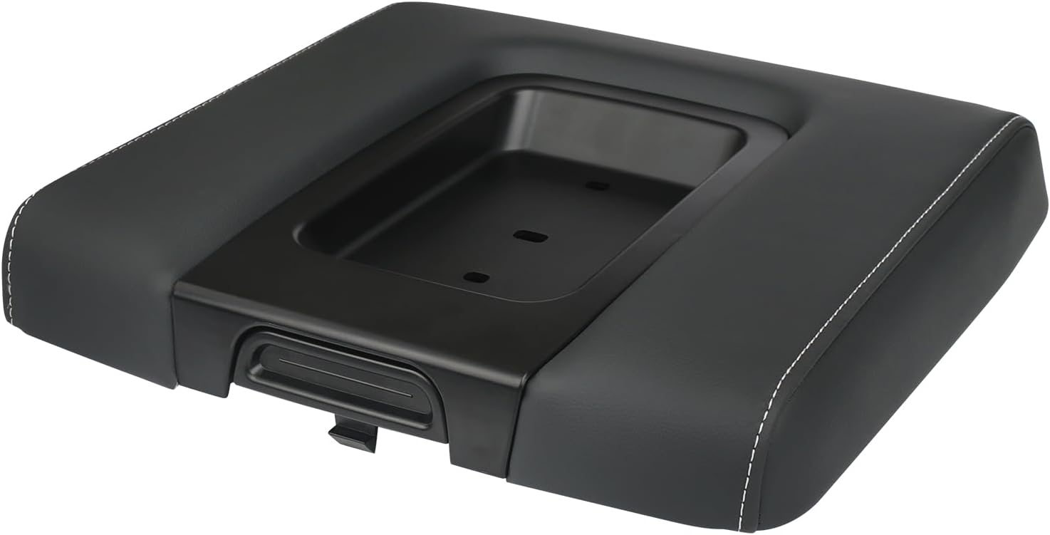 Front Seat Center Console Armrest Lid Black Compatible with 2014-2019 Chevrolet Chevy Silverado Suburban Tahoe GMC Sierra Yukon XL Replaces 22881398