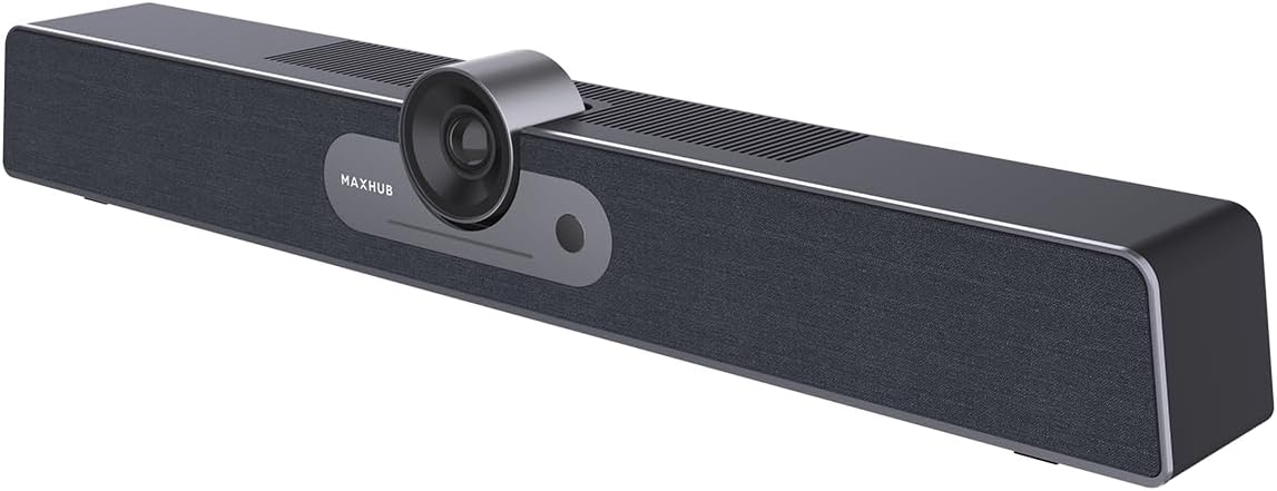 Enther&MAXHUB 4K Video Conference Camera,All-in-one Conference Room Camera System,Smart Video and Audio conferencing System,Auto-framing Wireless Screen-Sharing,120° FOV for Small Meeting Rooms