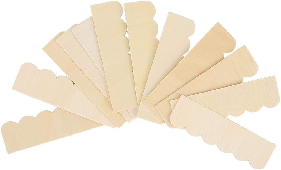 Mini Dollhouse Roof Tile, 1/12 Dollhouse Accessories DIY Wooden Roof Tiles Building Model Accessory Kids Pretend Play Toy(Blank)