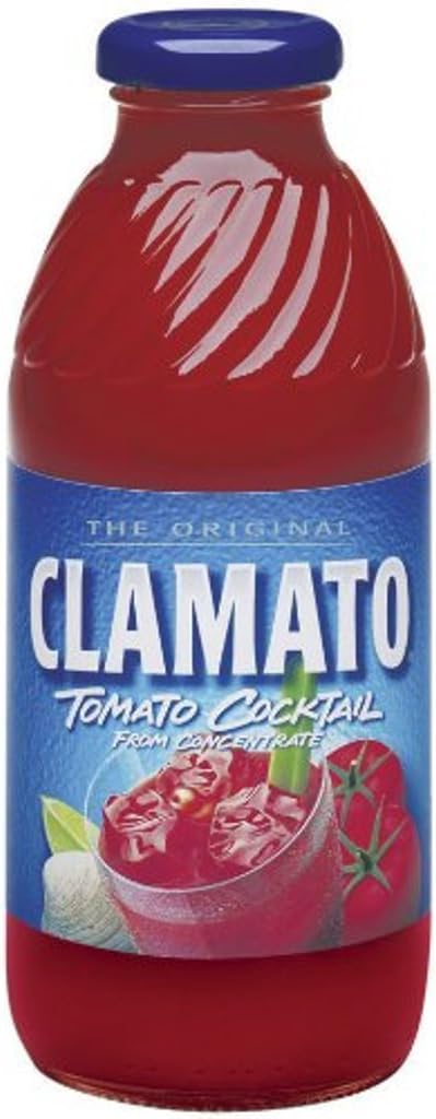 Clamato,Glass Bottle 12 x 473ML