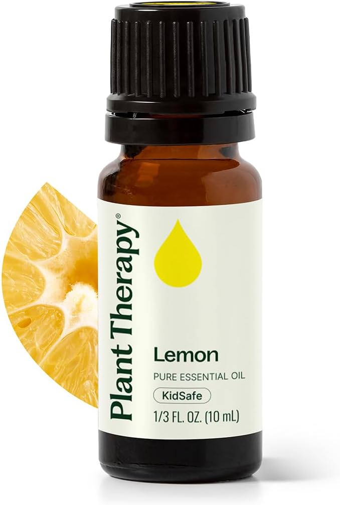 Plant Therapy Lemon Essential Oil for Diffusing 10 mL Pure and Undiluted
