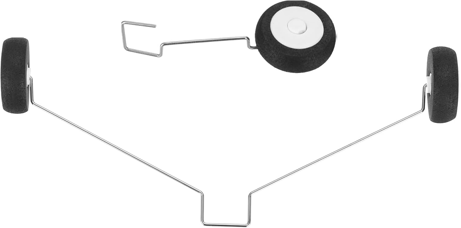 sourcing map 1 Set RC Airplane Landing Gear Wheels for Toys Airplane Accessories RC Aircraft DIY Parts RC Plane Jet Replacement