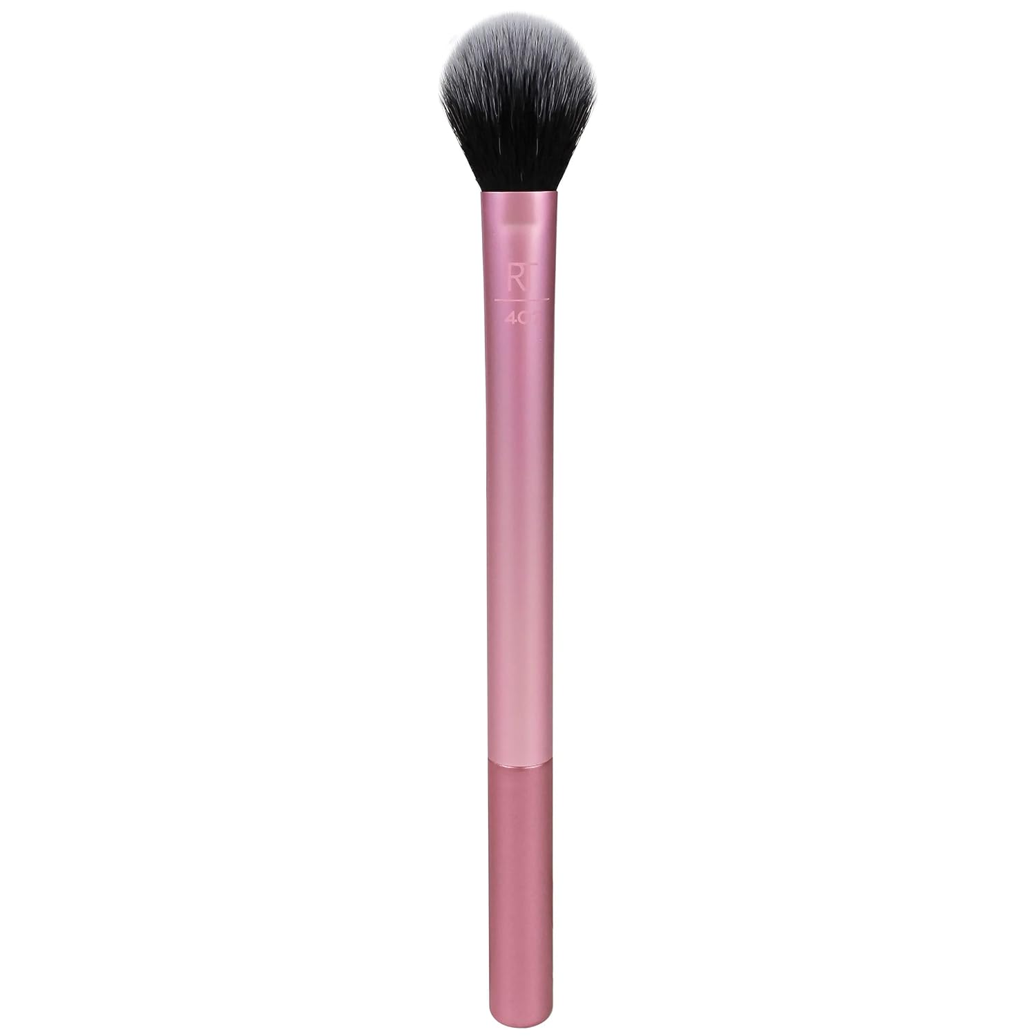 Real Techniques Makeup Setting Brush, For Setting Powder, Loose Powder, & Pressed Powder, Face Makeup Brush, 402 Brush, Sheer Coverage For Highlighter, Synthetic & Cruelty-Free Bristles, 1 Count