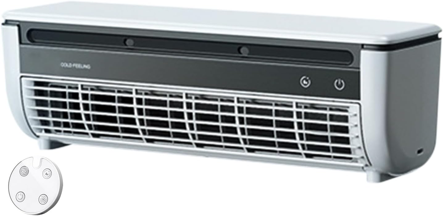 Wall Mounted Air Conditioner No Window, Portable Ductless Air Conditioner Uk, Mini Split Wall Ac Unit No Window, Cool Airs Fan For Bedroom Campingwith Clod Airs & Remote)